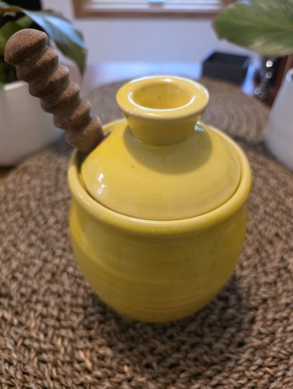 Vintage Rising Sky Artworks Ceramic Honey Pot with Dipper – Las Cruces Pottery